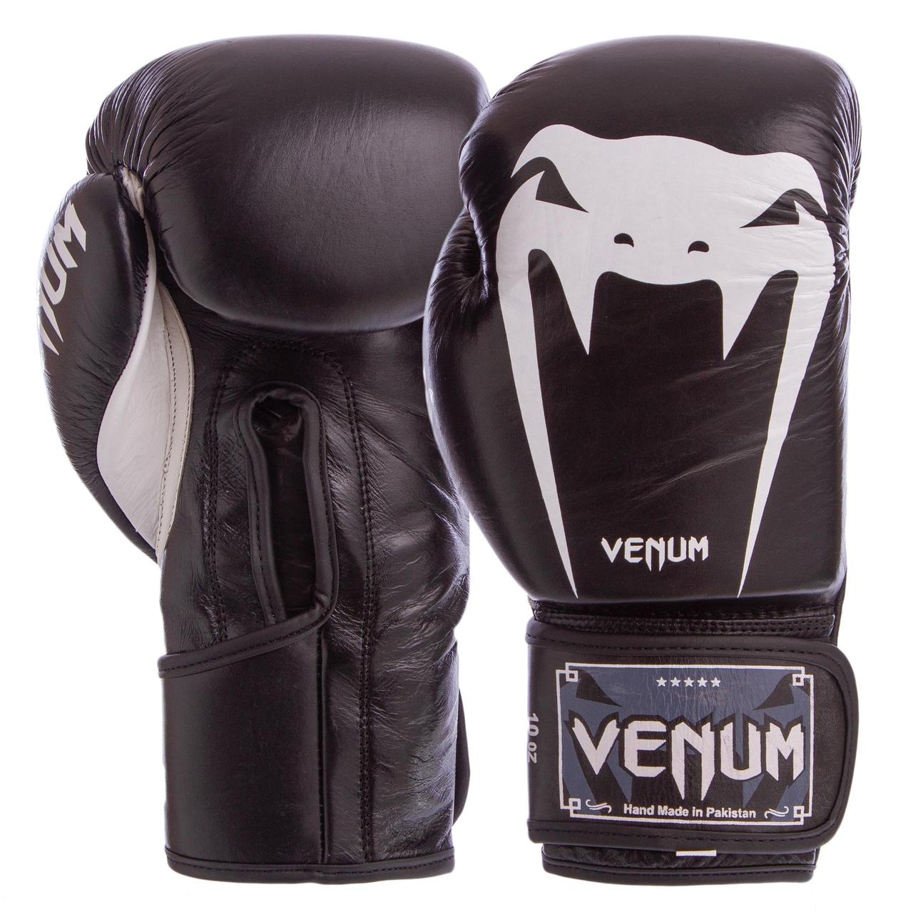 Рукавички боксерські шкіряні на липучці VNM GIANT VL-8315 (р-р 10-12oz, кольору в асортименті)