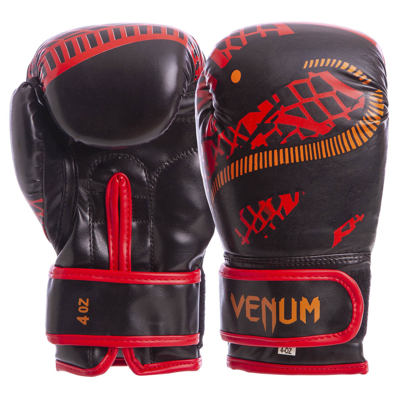 Рукавички боксерські FLEX на липучці VNM SNAKER VL-5795 (р-р 4-12oz, кольору в асортименті)