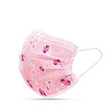 Маска медична дитяча для індивідуального захисту, 3-шарова з вушним зачепом, з малюнком, фото 2