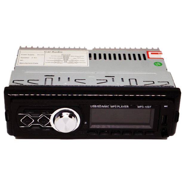 Автомагнітола в машину UKC 1DIN ISO MP3 1097, знімна панель