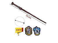 Волшебная палочка Гарри Поттера с металлическим сердечником без коробки 34,5 см +Тканая этикетка в подарок