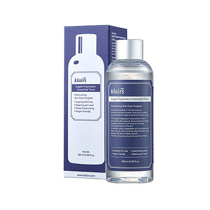 Пом'якшуючий тонер для обличчя Dear, Klairs Supple Preparation Unscented Toner, 180 мл., фото 1