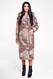 Жіноче демісезонне пальто з капюшоном В-1120 МО 13324 100 Тон, фото 5