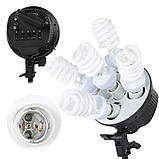 Набір постійного світла Luxfoto (2 бокса 60*90, 2 голови на 5 ламп, 10 ламп*45Ват, 2 стійкі 2м) / в магазині, фото 6