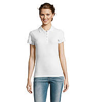 Женская рубашка поло SOL S PEOPLE, White_102, размеры от S до ХXL