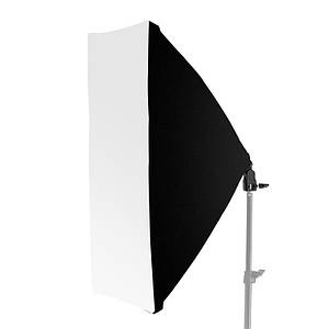 Софтбокс для фотознімання зі штативом 2 м, цоколь на 4 лампи (50x70 см)