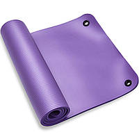 Килимок для йоги 1800х600х10мм LEXFIT фіолетовий. Турестический килимок. Каремат для дорослих