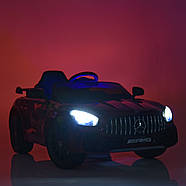 Дитячий електромобіль Mercedes (2 мототра 45W, муз, світло, MP3, TF, USB) Bambi M 4182EBLR-5 Зелений, фото 2