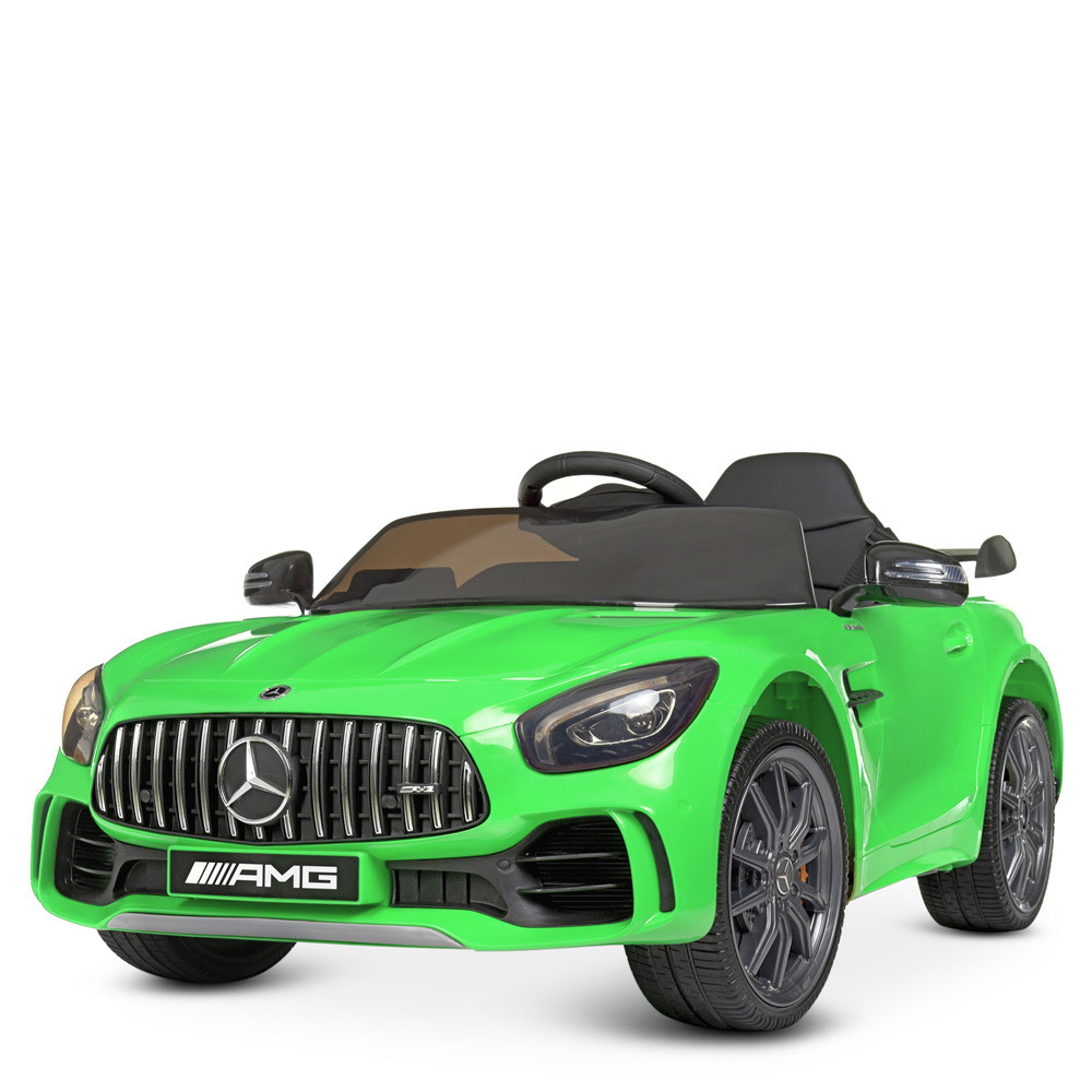 Дитячий електромобіль Mercedes (2 мототра 45W, муз, світло, MP3, TF, USB) Bambi M 4182EBLR-5 Зелений, фото 1