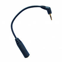 Кабель перехідник Alitek Stereo 2.5 мм jack M 3 pin на 3.5 мм jack F 3 pin, фото 3