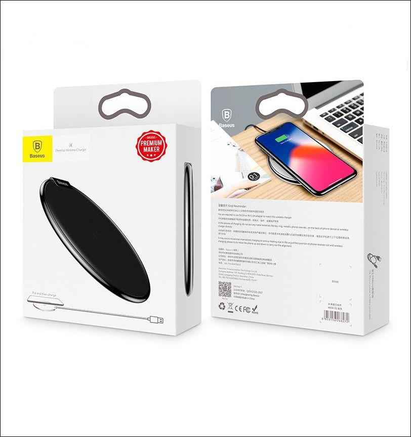 Бездротове зарядний пристрій Baseus iX Desktop Wireless Charger Black