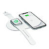 Бездротове зарядний пристрій Baseus Simple 2in1 (для iPhone, AirPods) 18W MAX Black, фото 4