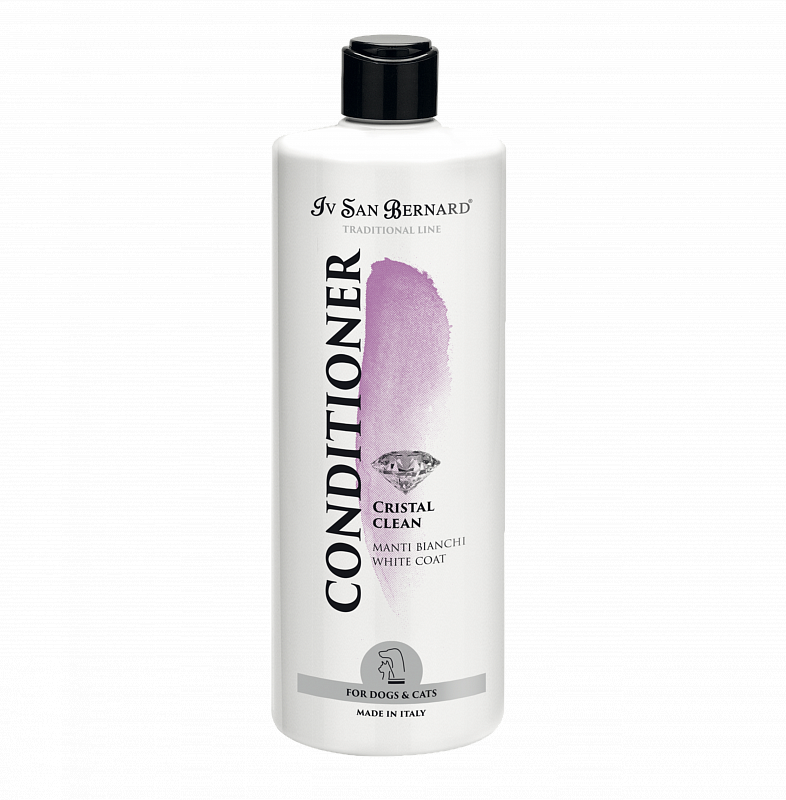 Кондиціонер для усунення жовтизни шерсті Iv San Bernard TRADITIONAL Cristal Clean Conditioner 500 мл, фото 1
