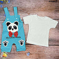 Пісочник і футболка для малюка Розміри: 56,62,68,74 см (01517-2)