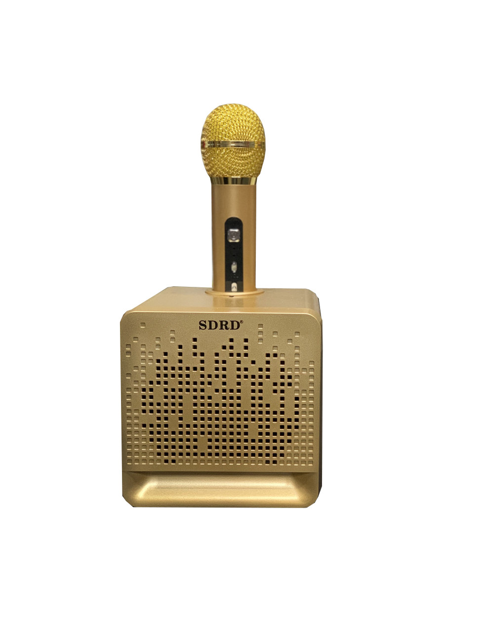 Портативная караоке колонка с беспроводным микрофоном SDRD SD - 504 (Gold), фото 1