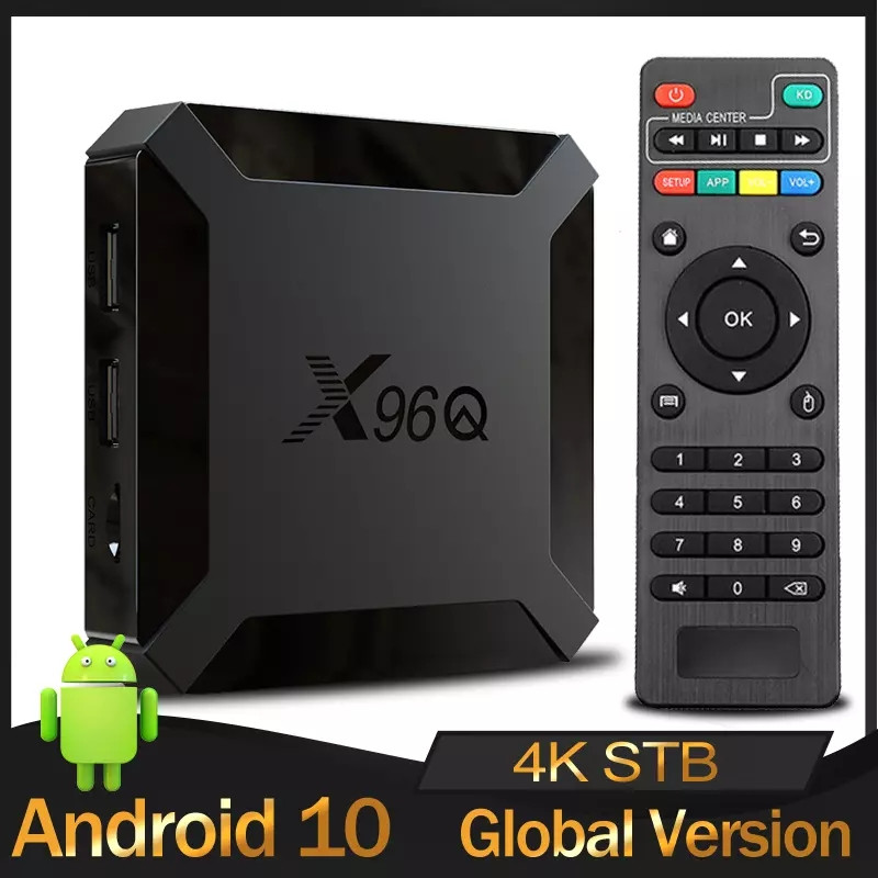 Смарт Тв-приставка на android X96Q 2/16 ГБ Android 10 SoC Allwinner H313