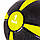 М'яч медичний медбол 1 кг LEXFIT жовтий з чорним, фото 2
