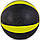 М'яч медичний медбол 1 кг LEXFIT жовтий з чорним, фото 3