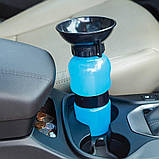 Поїлка для собак Дорожня пляшка прогулянкова 550 мл Портативна з чашею Переносна Aqua Dog, фото 6