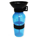 Поїлка для собак Дорожня пляшка прогулянкова 550 мл Портативна з чашею Переносна Aqua Dog, фото 9