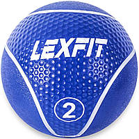Медбол 2 кг LEXFIT синій
