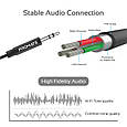 Перехідник Promate AudioLink-LT1 Mini-Jack 3.5мм/Lightning MFI 1.0 м Black (audiolink-lt1.black), фото 4