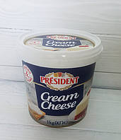 Натуральный сливочный сыр cream cheese President 1кг Польша