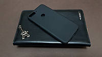 Чехол бампер силиконовый для Huawei HONOR 7C Pro LND-L29 Хуавей цвет черный Soft-touch