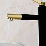 Змішувач для раковини REA SMART Black Gold High Чорний з золотом, фото 3