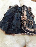 Жилетка шкіряна з хутром Жилетка кожаная с мехом., фото 5