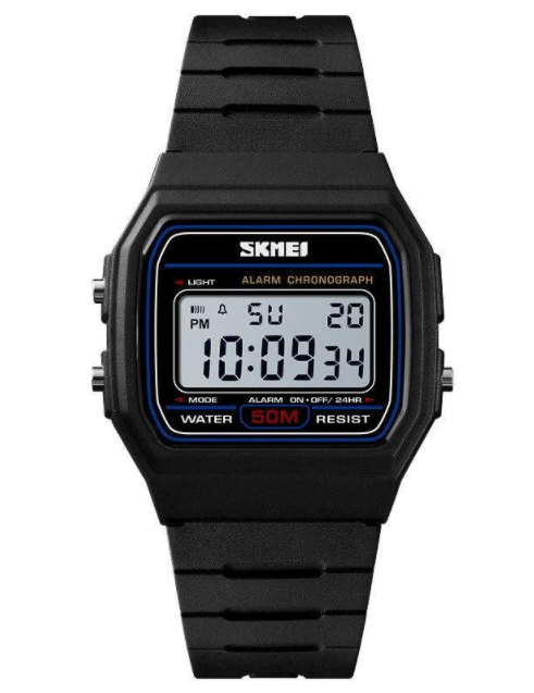 Спортивные электронные часы Skmei 1412 Black - фото 2 - id-p1356240310
