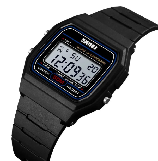 Спортивные электронные часы Skmei 1412 Black - фото 1 - id-p1356240310