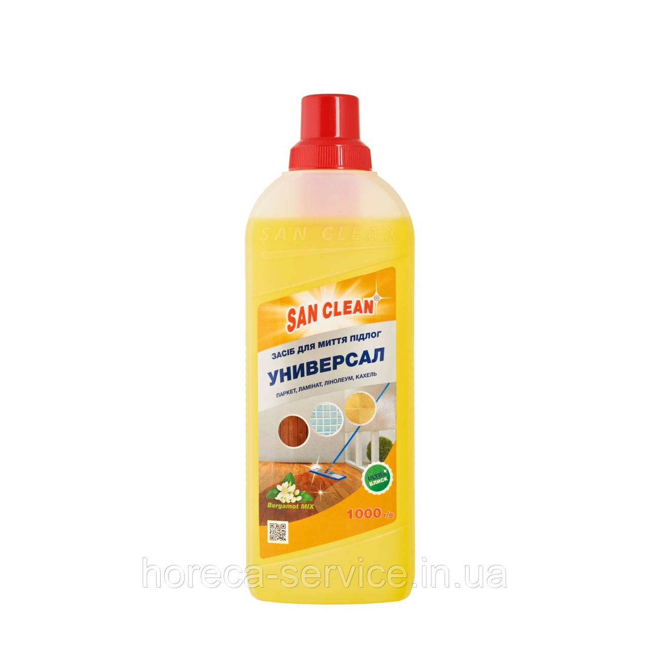 Засіб для миття підлоги San Clean універсал - 2000 бергамот мікс 1 л., фото 1