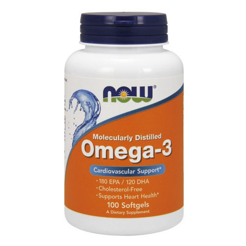 Омега-3, NOW Omega-3 100 капсул