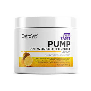 Передтренувальний комплекс, Ostrovit Pump Pre Workout 300 грамів, Вишня