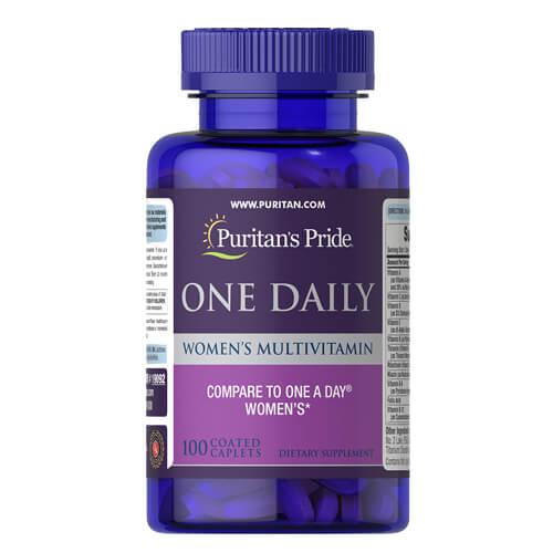 Puritan's Pride One Daily Women's Multivitamin 100 таблеток., фото 1
