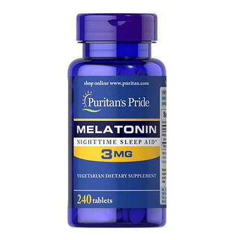 Puritan's Pride Melatonin 3 mg 240 таб
