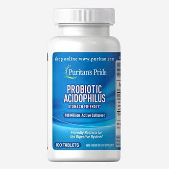 Puritan's Pride Probiotic Acidophilus 100 капсул