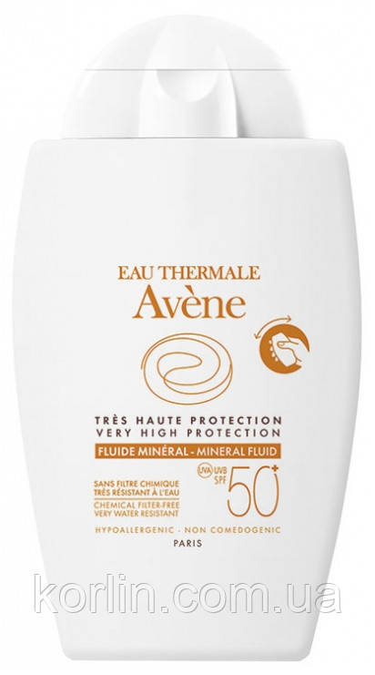 Avene Fluide Mineral SPF 50+ Мінеральний флюїд для обличчя сонцезахисний Авен Без паковання