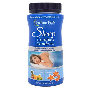 Puritan's Pride Sleep Complex Gummy with Melatonin L-Theanine 60 таб