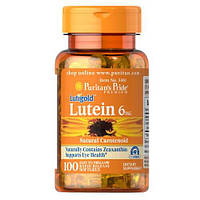 Лютеин, Puritan's Pride Lutein 6 mg with Zeaxanthin 100 капсул