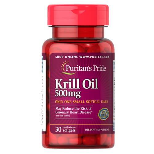 Puritan's Pride Red Krill Oil 500 mg 30 капсул, фото 1