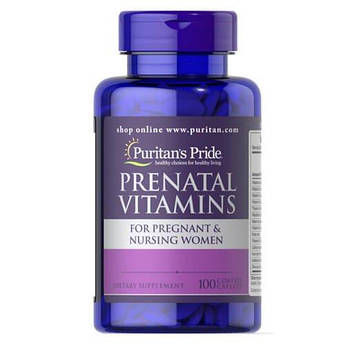 Вітаміни для жінок, Puritan's Pride Prenatal Vitamins 100 таб