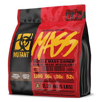 Гейнер, Mutant Mass Gainer 2270 грамів, Потрійний шоколад