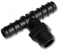 Трійник T--подібний з зовнішньою різьбою, 3/4" х 20 мм