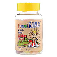 Витамин Д для детей, GummiKing Calcium Plus Vitamin D for Kids 60 gummies