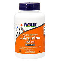 Л аргинин, NOW L-Arginine 1000 mg 120 таб