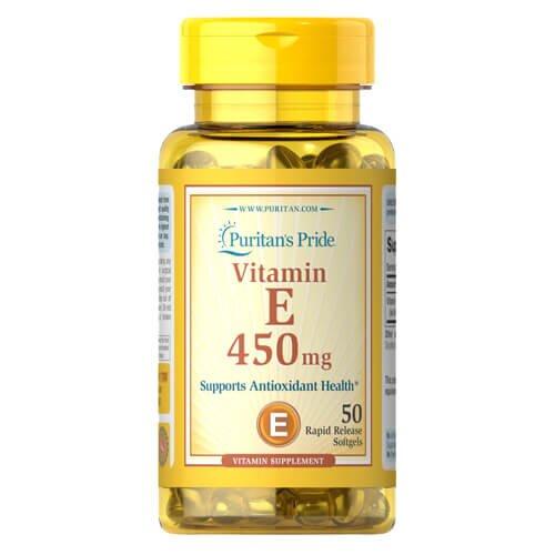 Puritan's Pride Vitamin E 450 mg 50 рідких капсул, фото 1