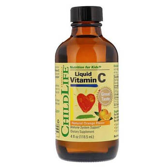 Вітамін С для дітей, ChildLife Essentials Liquid Vitamin C 118.5 мл