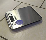 Нові сенсорні кухонні ваги з нержавіючої сталі Mesko MS3169 з Європи з гарантією, фото 3